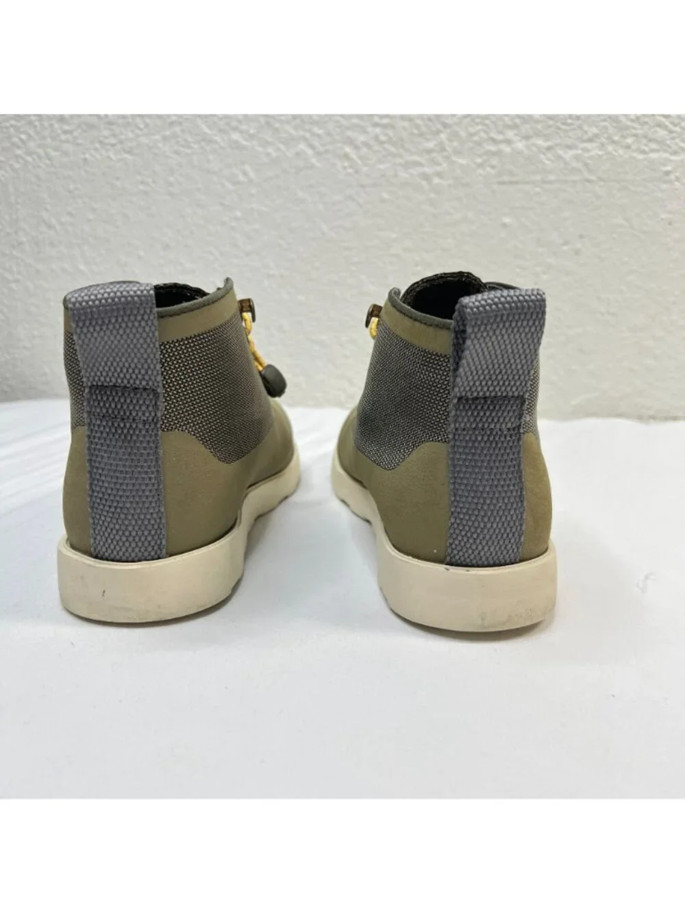 Native Fitzroy Child High Top Sneaker Boot Olive Green water Resist unisex Kids